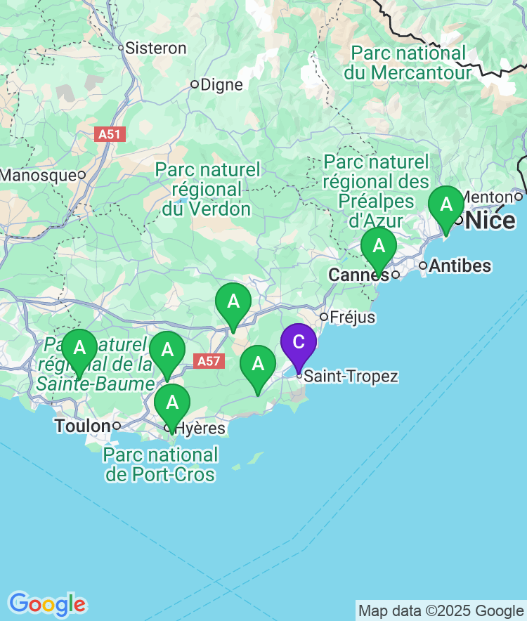 Saint-Tropez Available Airport Options